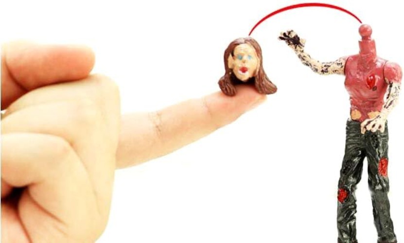 Moveable Joint Zombie Figurines Pack of 6 Safe Non Toxic for Ages 3 and Up