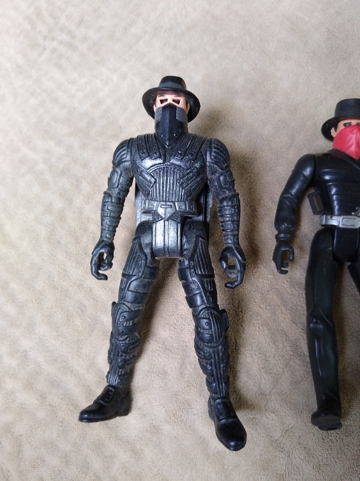 The Shadow Action Figure Lot: Electronic Bullet Proof Deluxe & Lightning Draw
