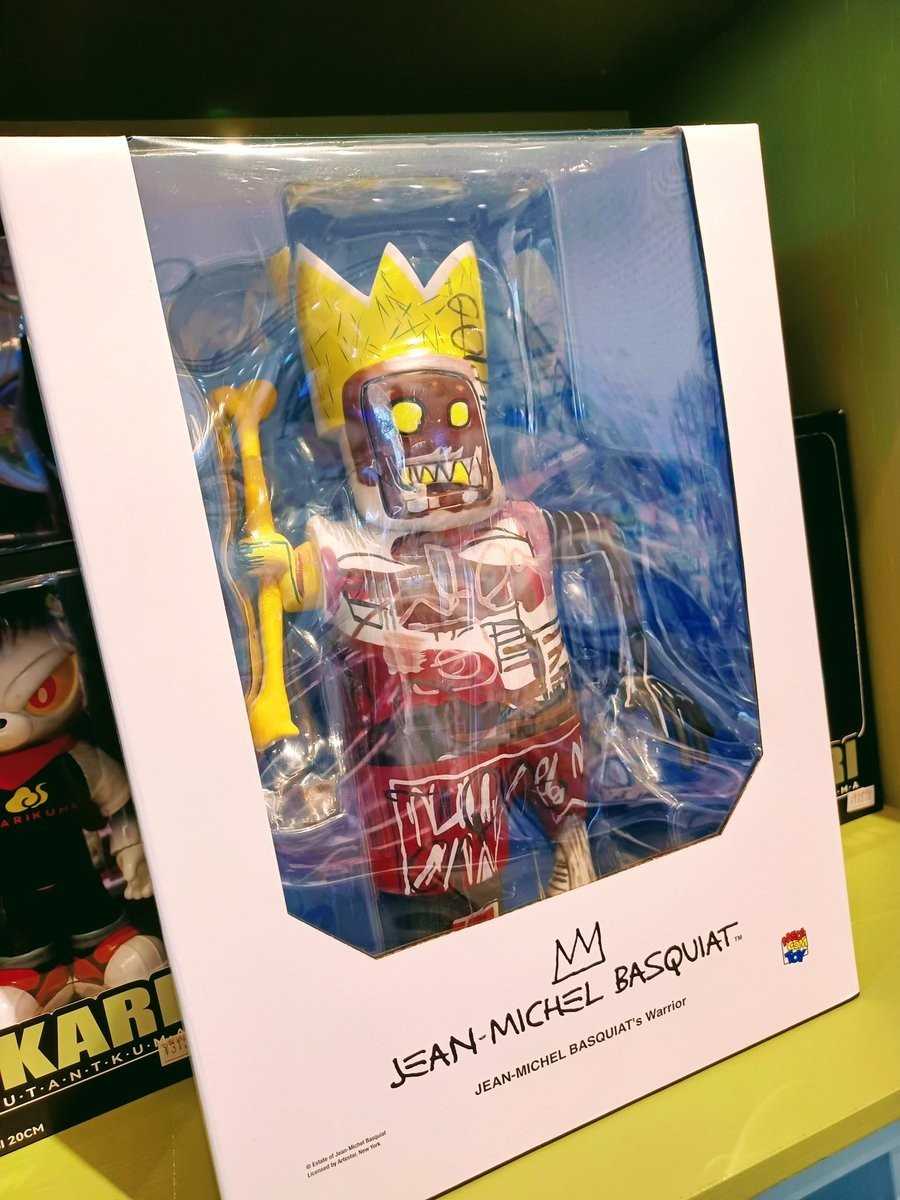 Medicom JEAN-MICHEL BASQUIAT&rsquo;s Warrior VCD Figure Sofvi 11.8&Prime; 30cm
