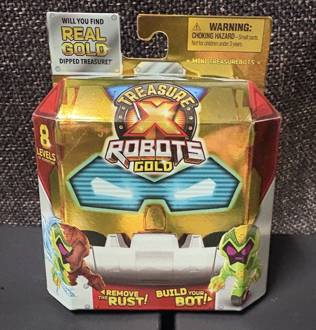 TREASURE X MINI ROBOTS GOLD – Remove the RUST AND BUILD YOUR BOT – New In Box