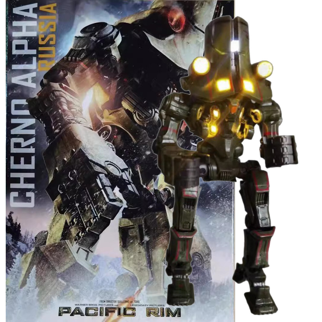 Cherno Alpha Jaeger 7&Prime; Movable Action Figure w/LED Toy Statue Pacific Rim in Box
