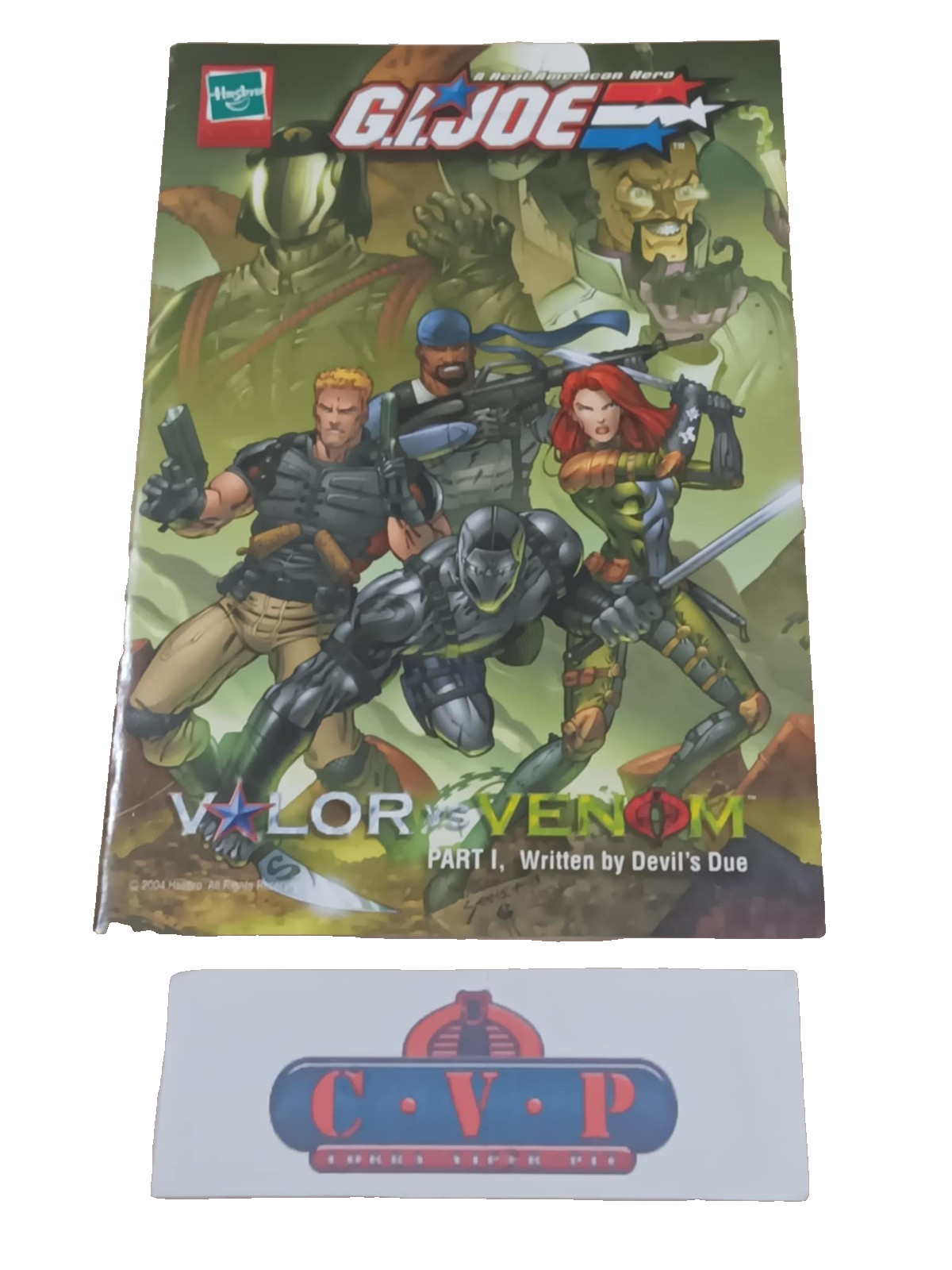 GI Joe Product Catalog & Comic V-TROOPS by Larry Hama Venom VS Valor Alt Cover
