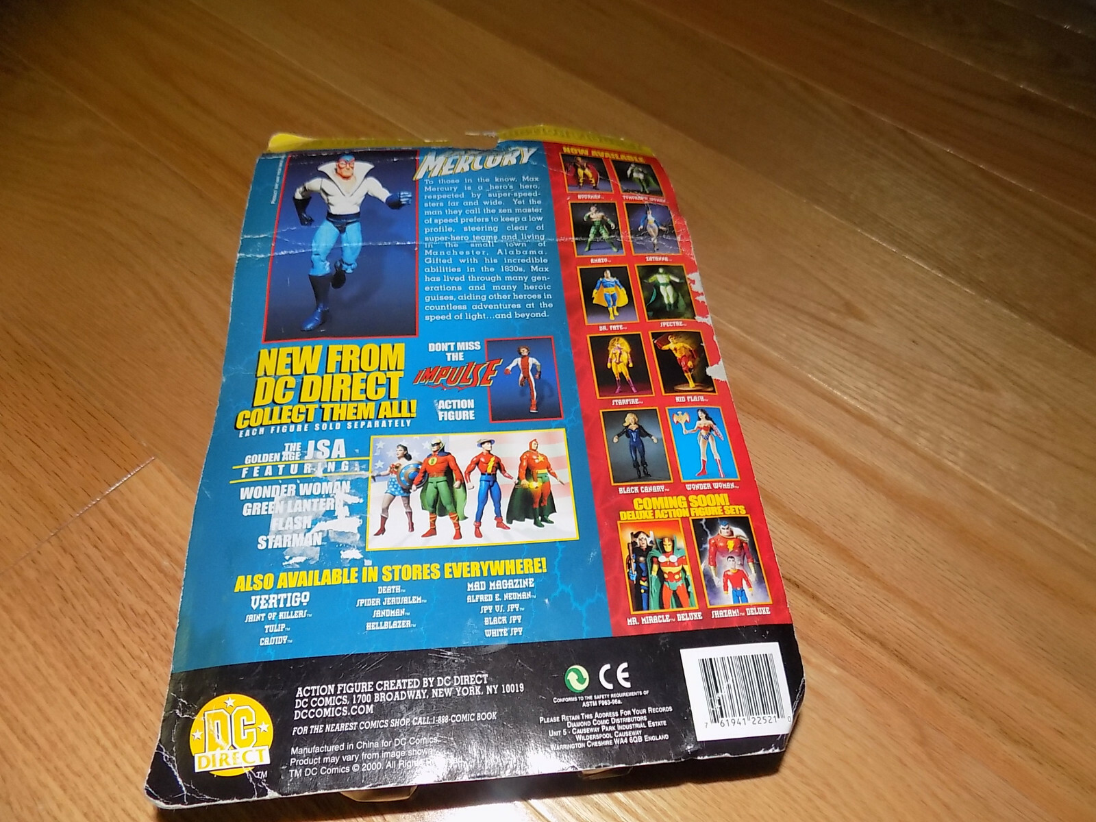 2002 DC Direct MAX MERCURY 6&Prime; Inch MOC Action Figure Comic