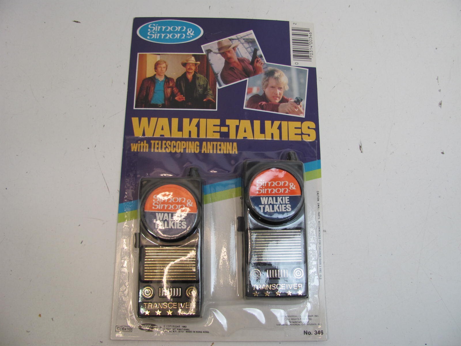 Simon & Simon Television Series Walkie-Talkie Novelty Toy Gordy Intl 1983