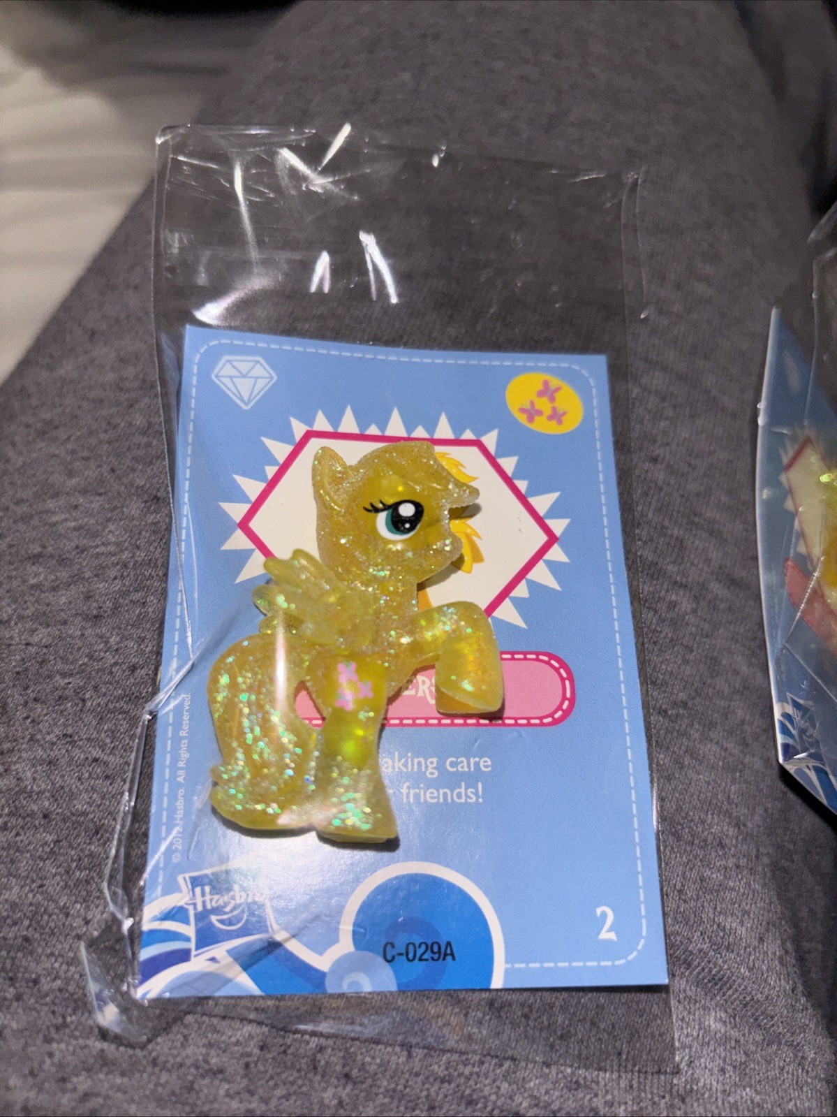 My Little Pony MLP Blind Bag Mini Figure Wave 4 Fluttershy Transparent Glitter