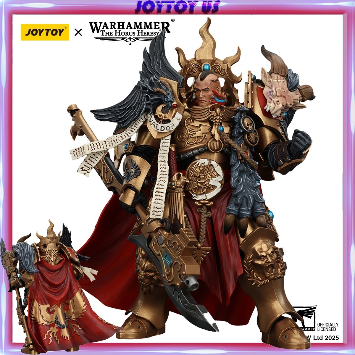 JOYTOY Warhammer 40K 1/18 Action Figure Legio Custodes Constantin Valdor Captain