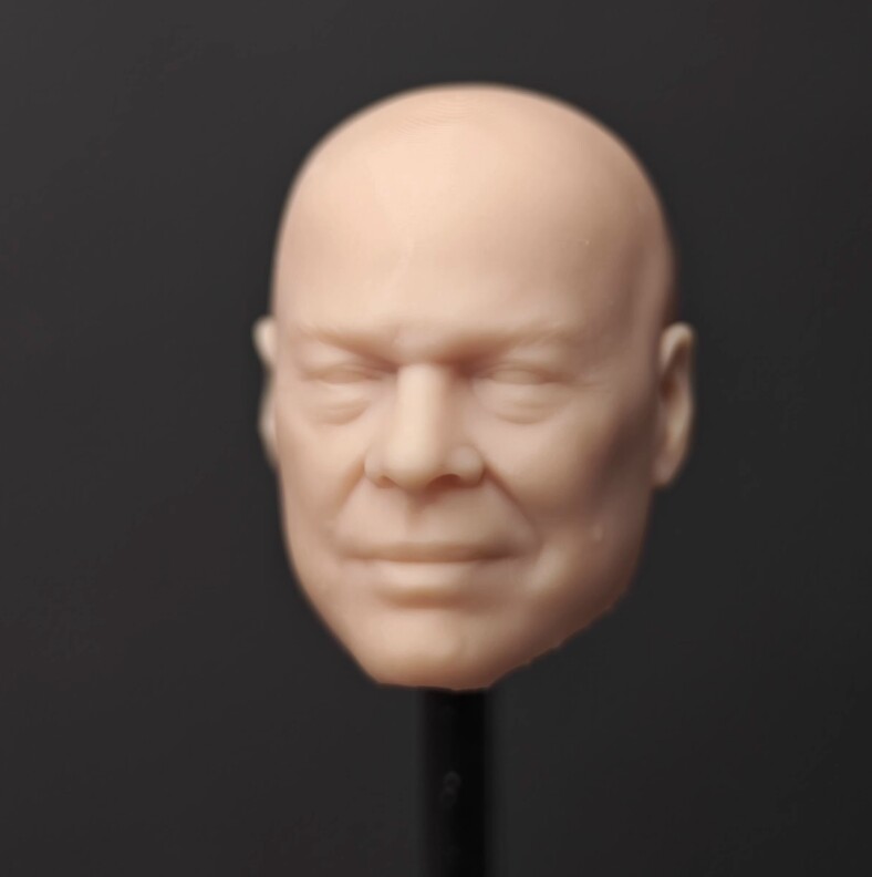 Unpainted 1/12 bareheaded Male Head Sculpt Head Model For 6&Prime; Action Figure Body