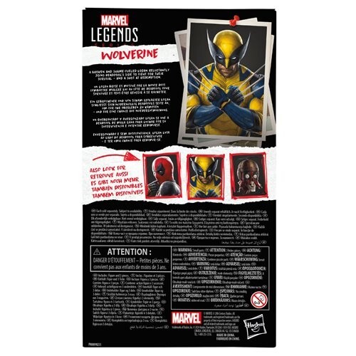 Marvel Legends Deadpool and Wolverine Hugh Jackman Yellow Suit Figure MCU Hasbro