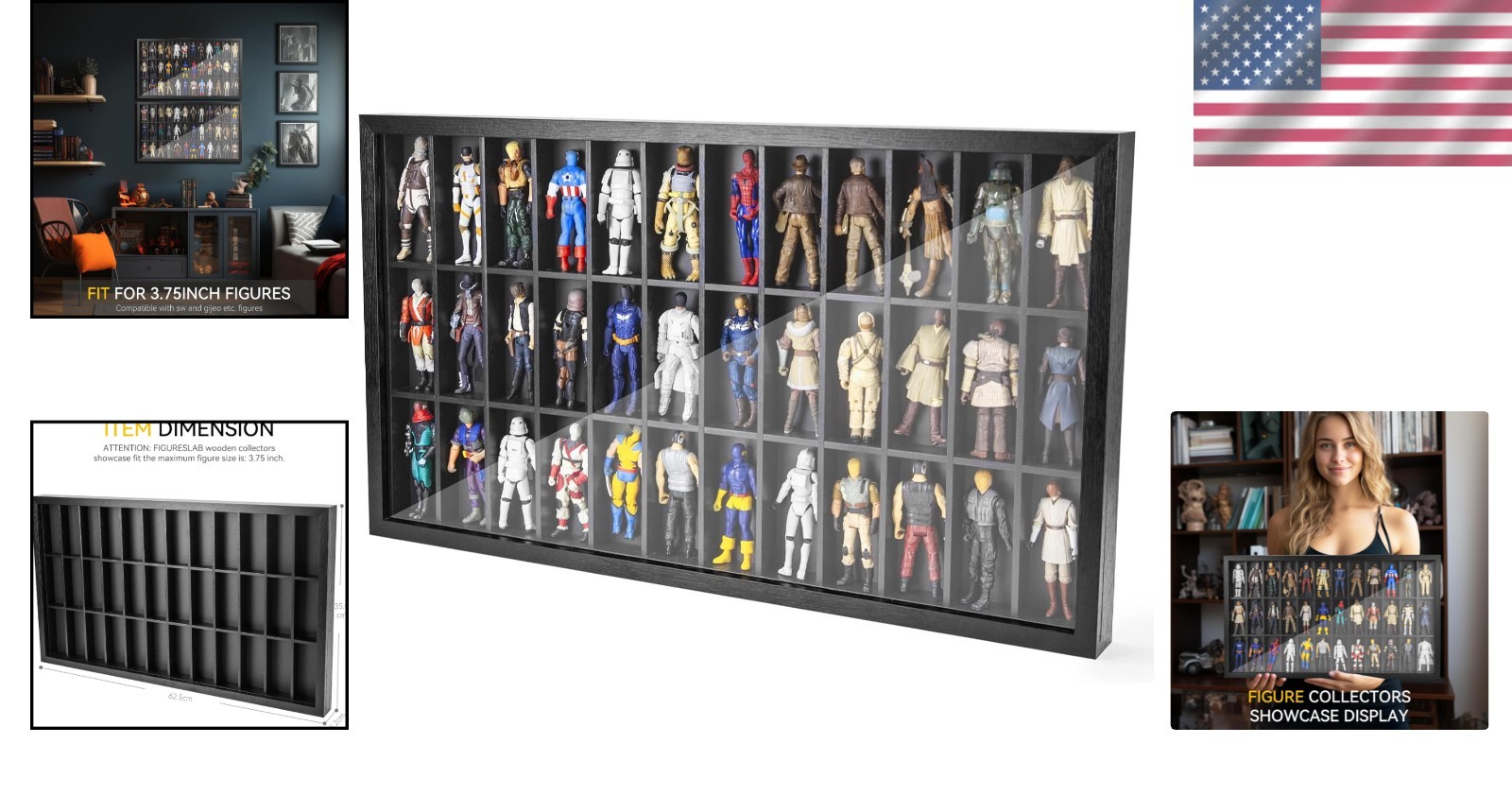 3.75&Prime; Figure Display Case – Dustproof Cabinet**