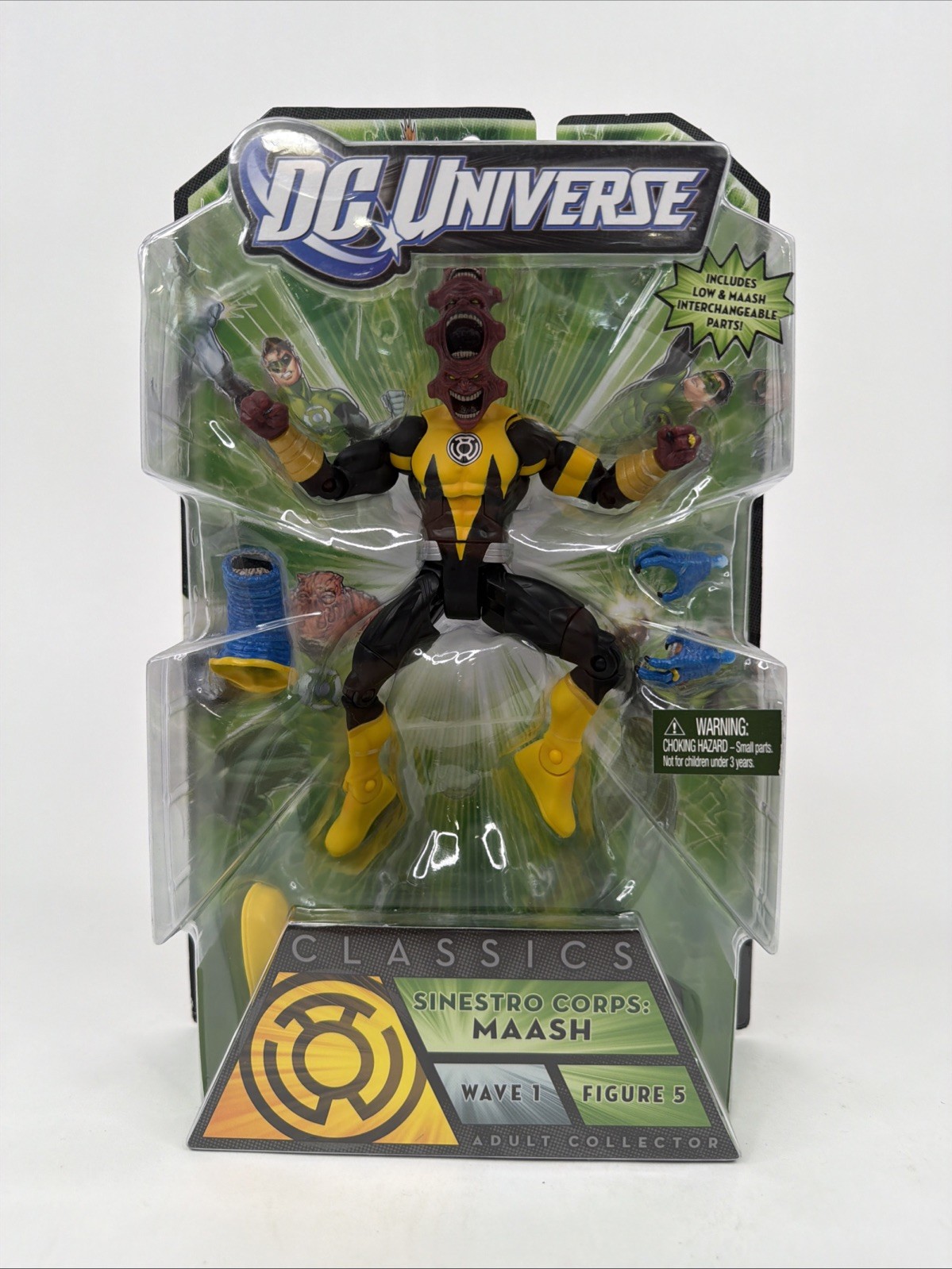 Mattel DC Universe Classics MAASH LOW SINESTRO CORPS New MOC Akillo Wave 6&Prime; 1:12