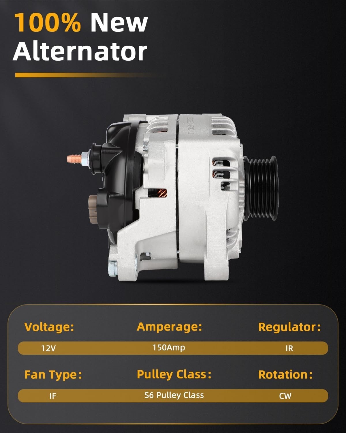 High-Performance Alternator 11953 for Hyundai & Kia=`-~