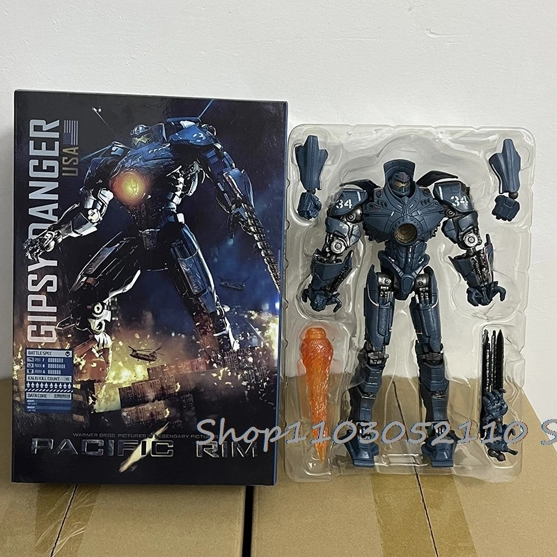 NECA Pacific Rim Gipsy Danger Obsidian Fury LED Mecha Action Figure New Toy Gift