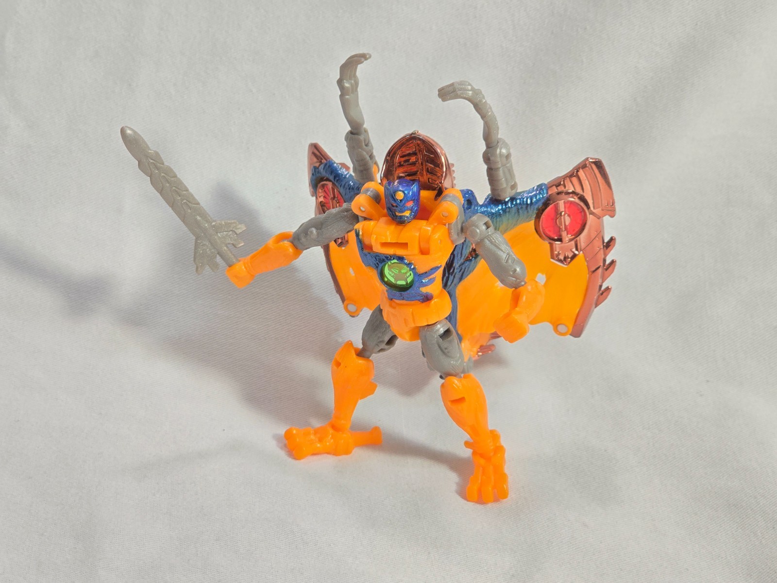Transformers 1999 Vintage Beast Wars Basic Transmetals NIGHT GLIDER Complete!!!