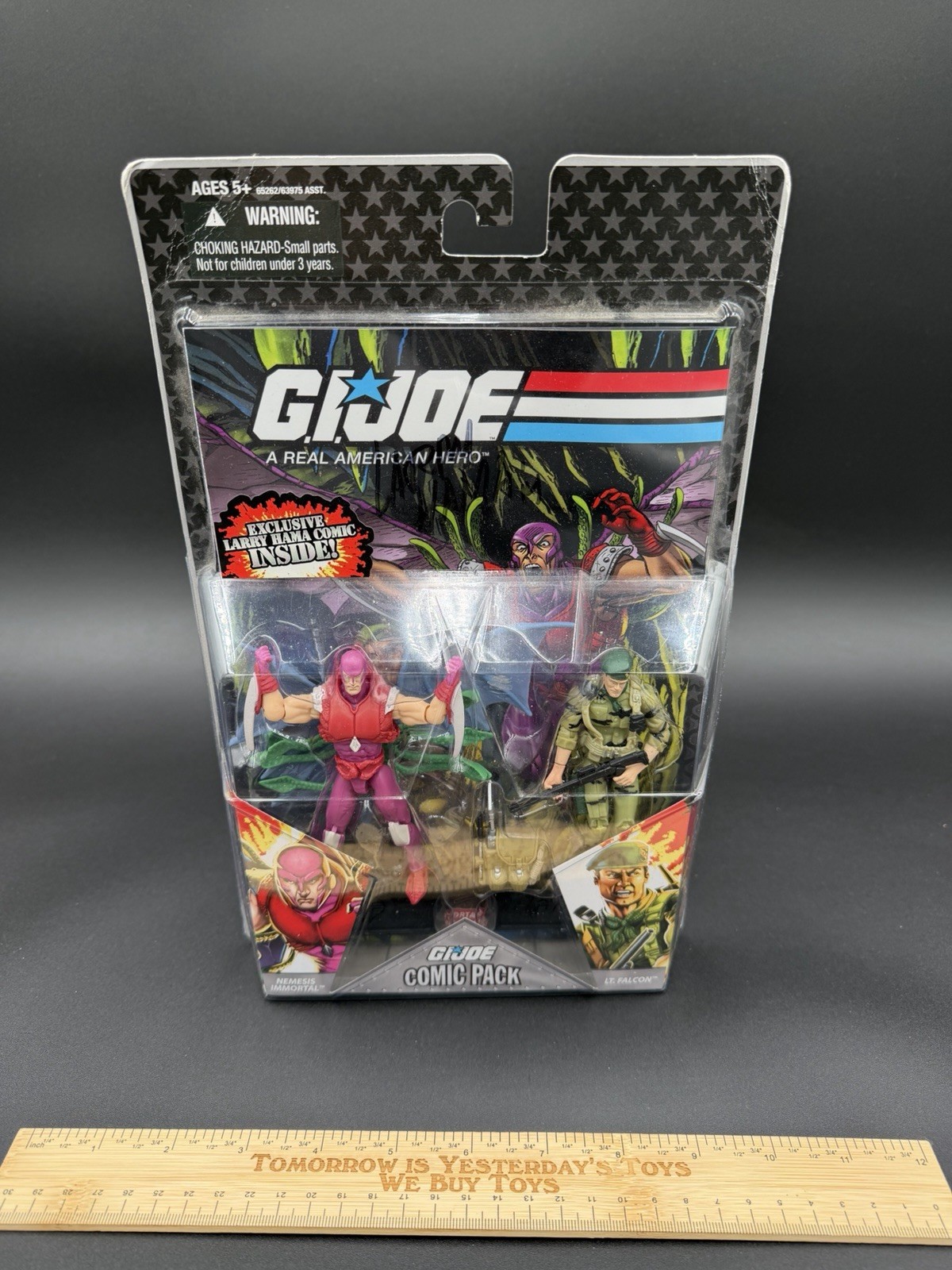 GI JOE COMIC PACK NEMESIS IMMORTAL and LT FALCON New Larry Hama Signed 2014