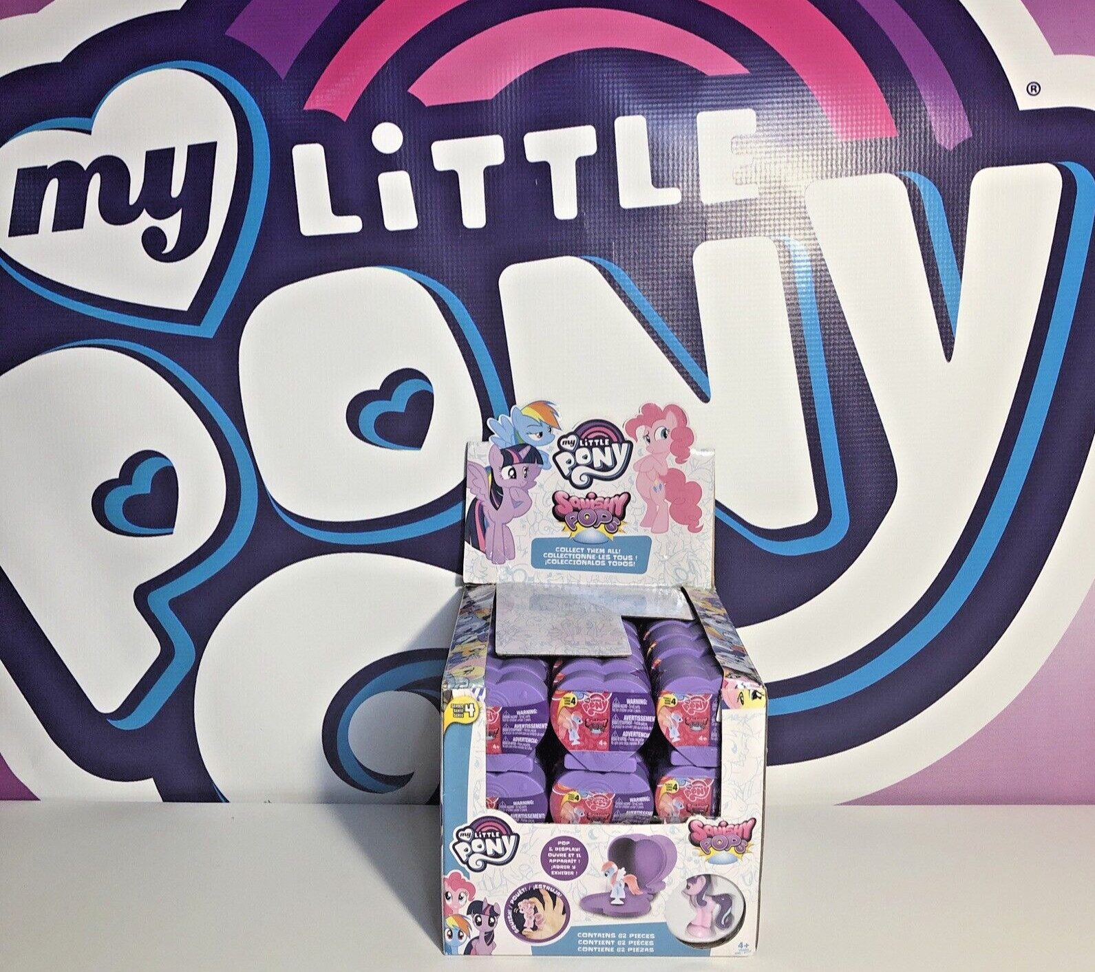 My little pony Friendship is magic Squishy pops series 4 Full Retail case of 62