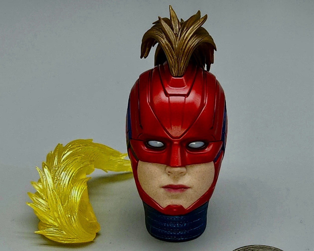 1:6 scale Hot Toys Captain Marvel Female LED Light Masked Head for 12&Prime; Figures