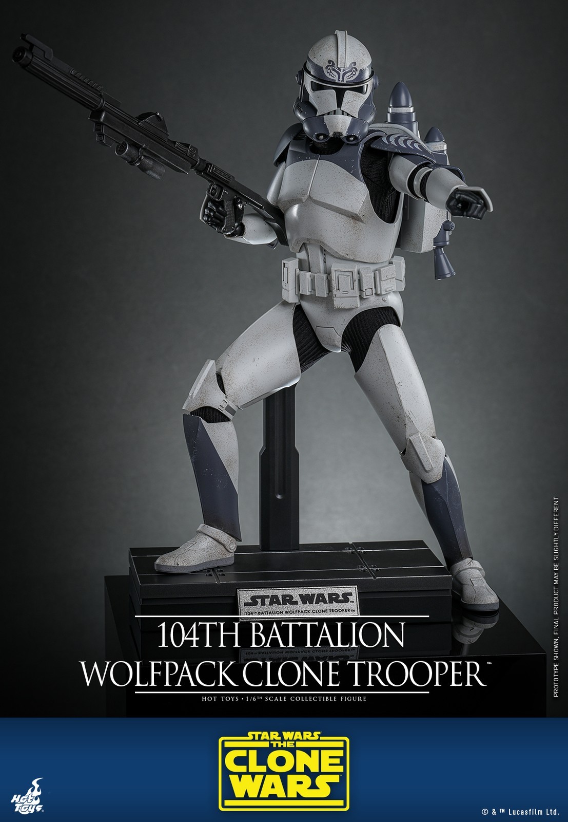 In Stock Hot Toys TMS142 104th Battalion Wolfpack Clone Trooper Normal Version