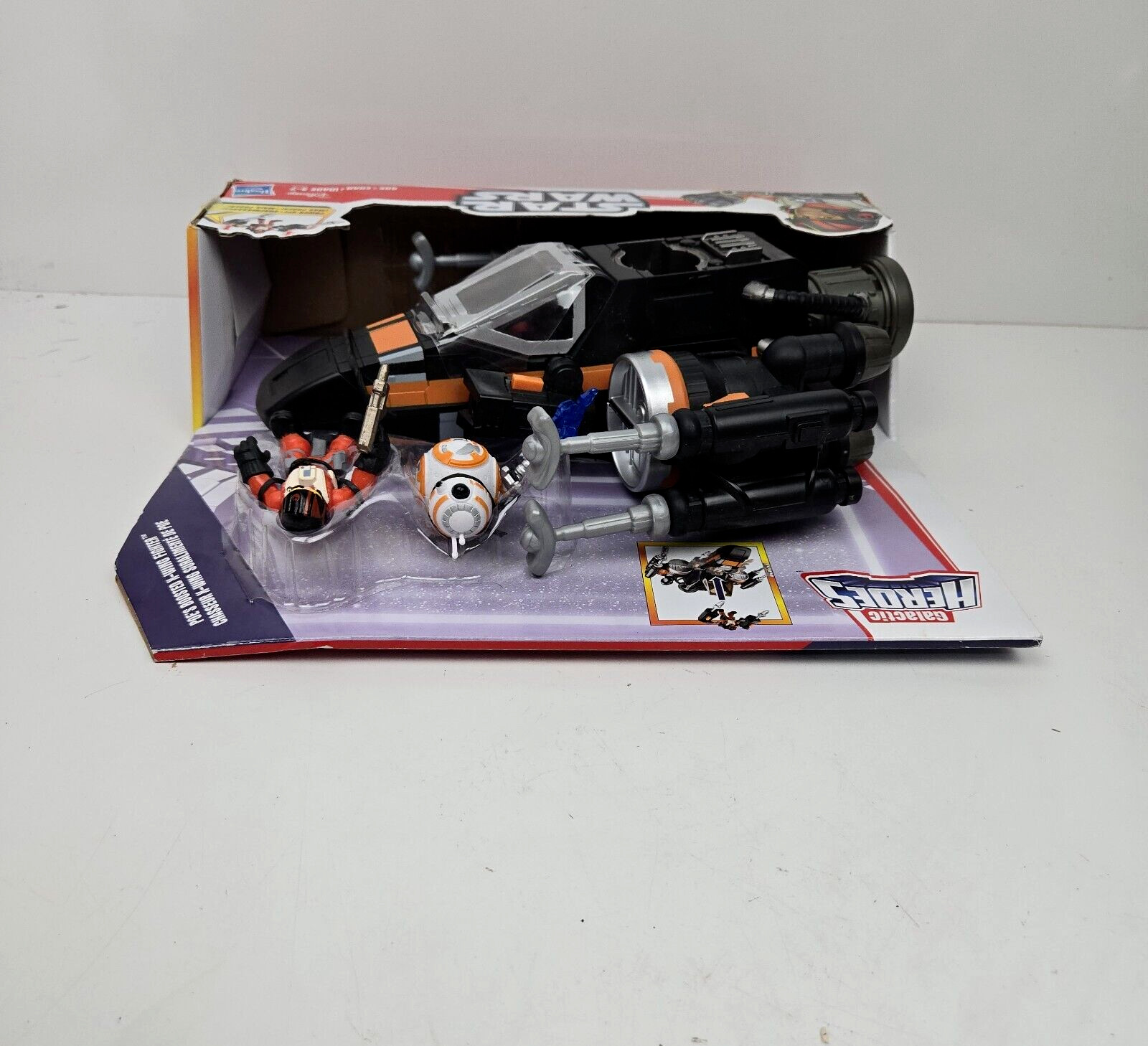Star Wars Galactic Heroes Poes Boosted X-Wing Fighter Playset Poe & BB-8 Figures