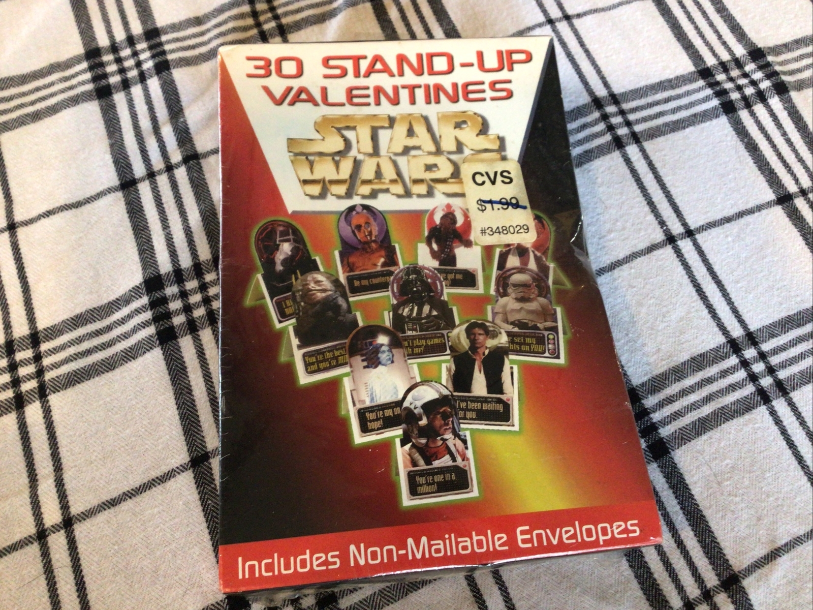 1997 Starwars Valentine Cards Still In Original Cellophane Wrapper 30 Stand-up