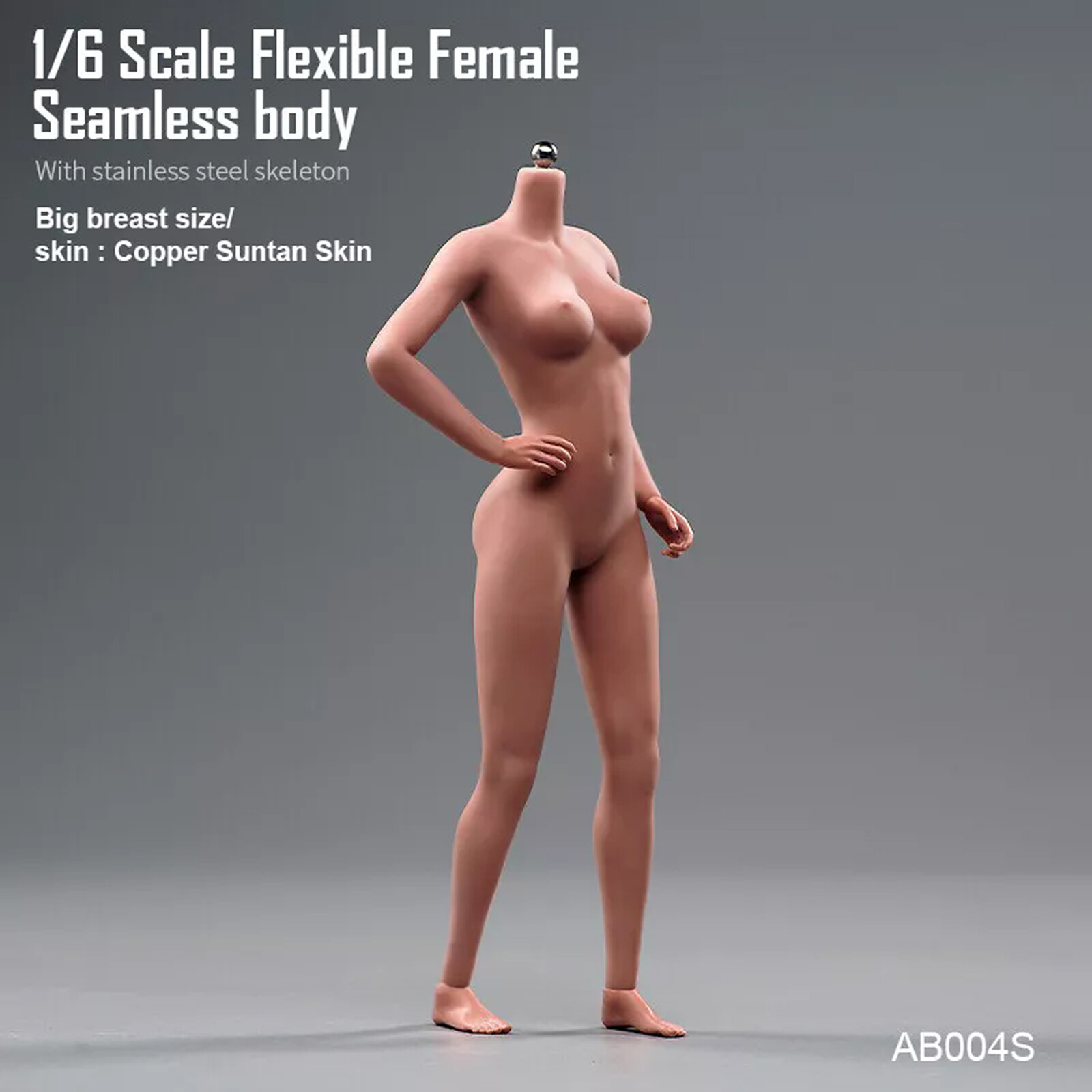 1/6 Suntan/Pale/Normal Female Large Bust Breast Seamless Body For 12 »Figure