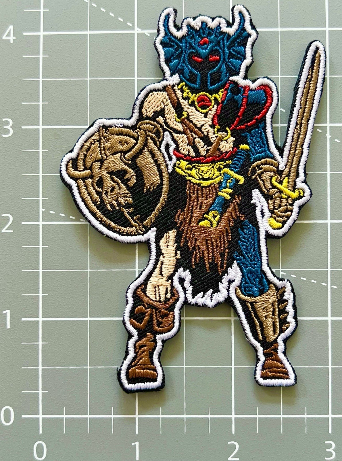 Dungeons and Dragons WARDUKE embroidered figure patch action D&D knight warrior
