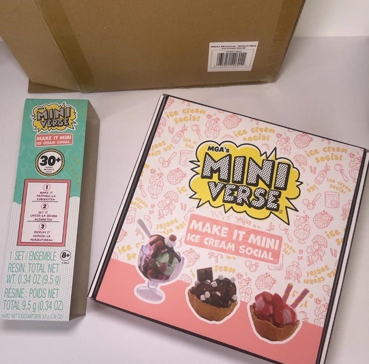 MGA&rsquo;s Miniverse Make It Mini Food/Ice Cream Social BRAND NEW! FAST FREE SHIPPING