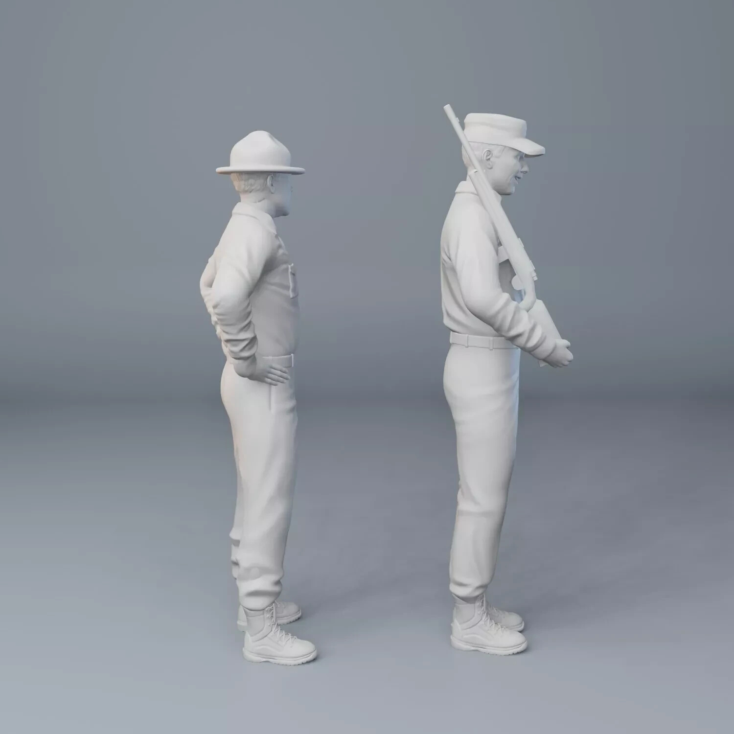 Gomer Pyle Sergeant Carter 3d printed 2 figure set 1:24 scale