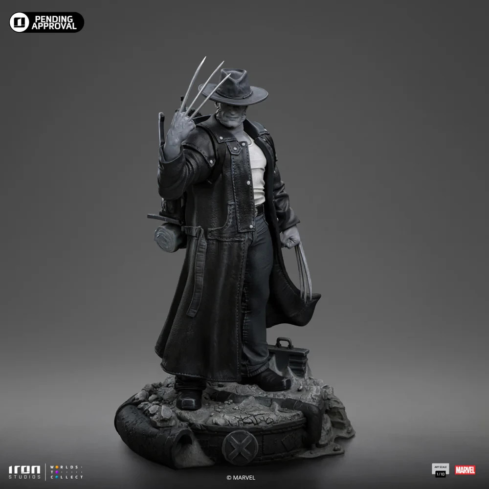 IRON STUDIOS MARVEL COMICS OLD MAN LOGAN BLACK & WHITE ART SCALE 1/10 STATUE *US