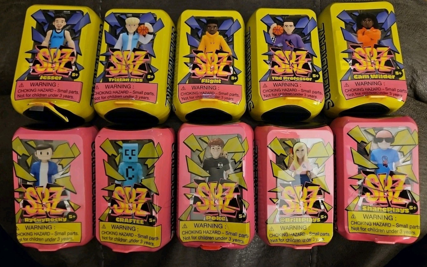SBZ Toys Sealed New Lot 10 Characters Screen Breakz ScreenBreakz (Cb7)
