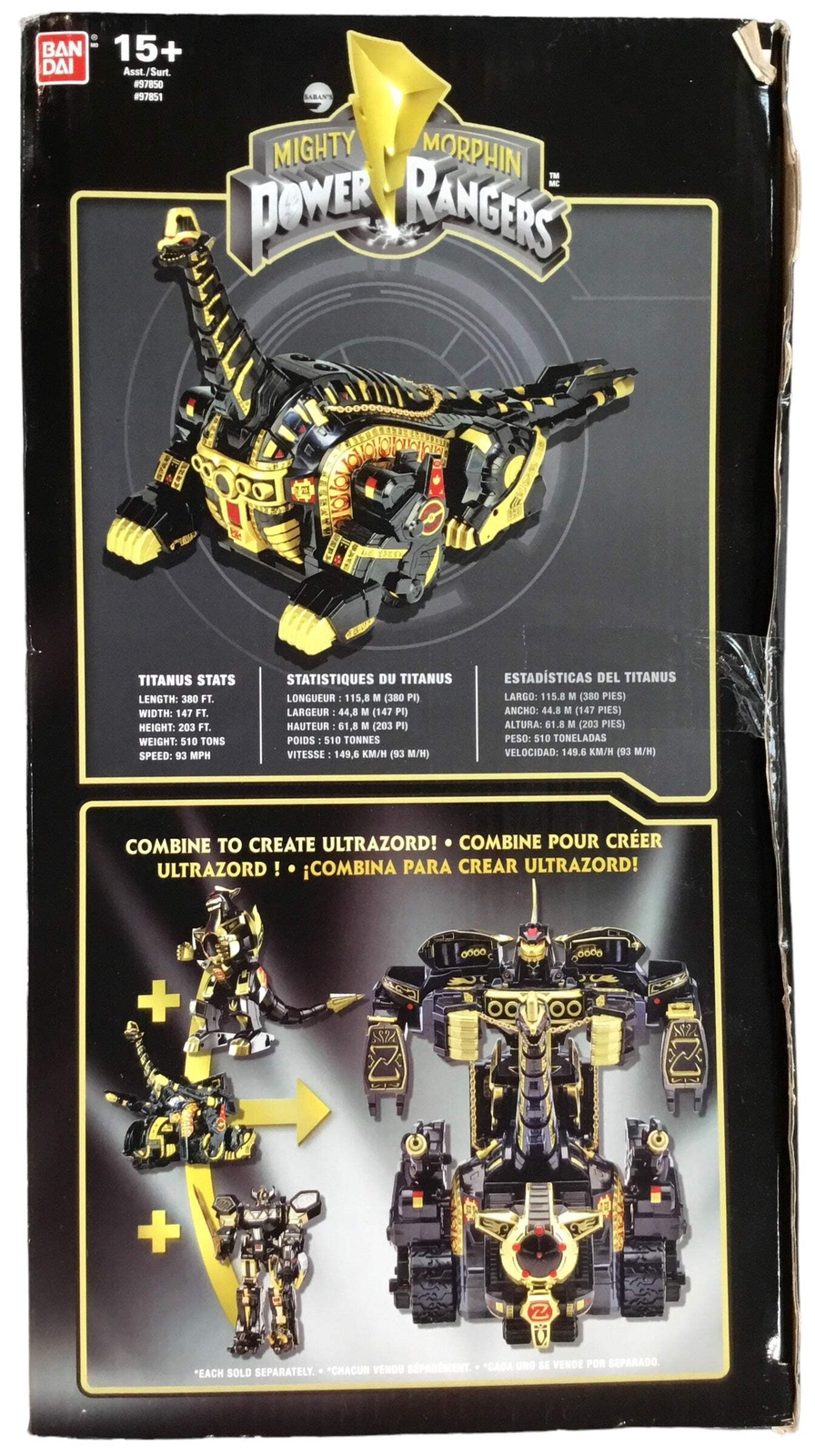 Titanus Black edition – Mighty Morphin&rsquo; Power Rangers Legacy – New In Sealed Box