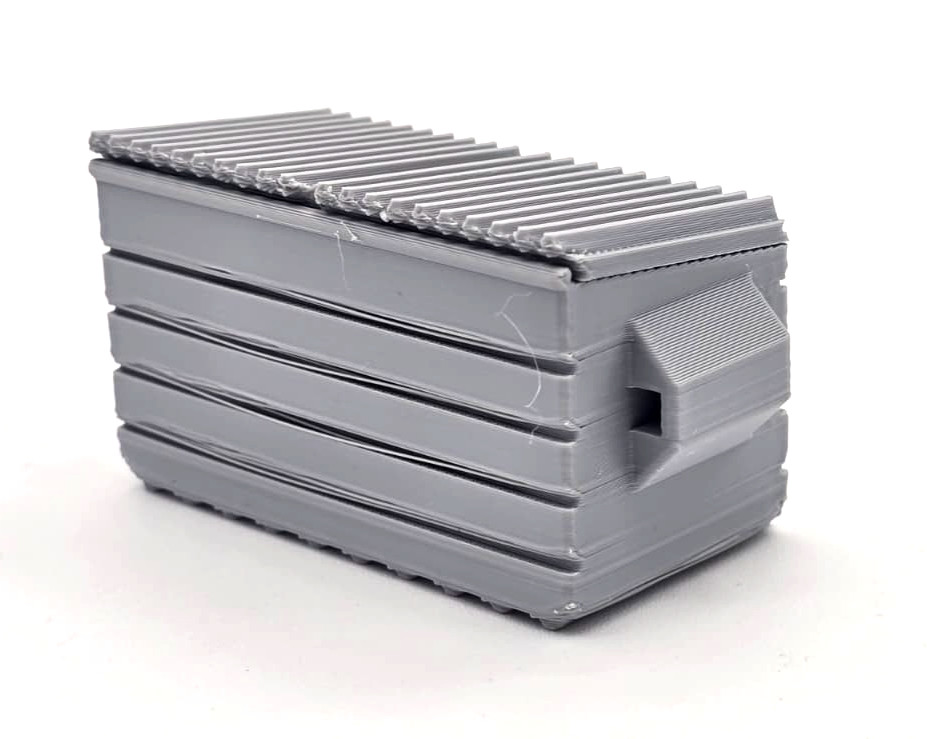 28mm Scale Dumpster Trash Can Table top Gaming Setting 3d Printed Gray