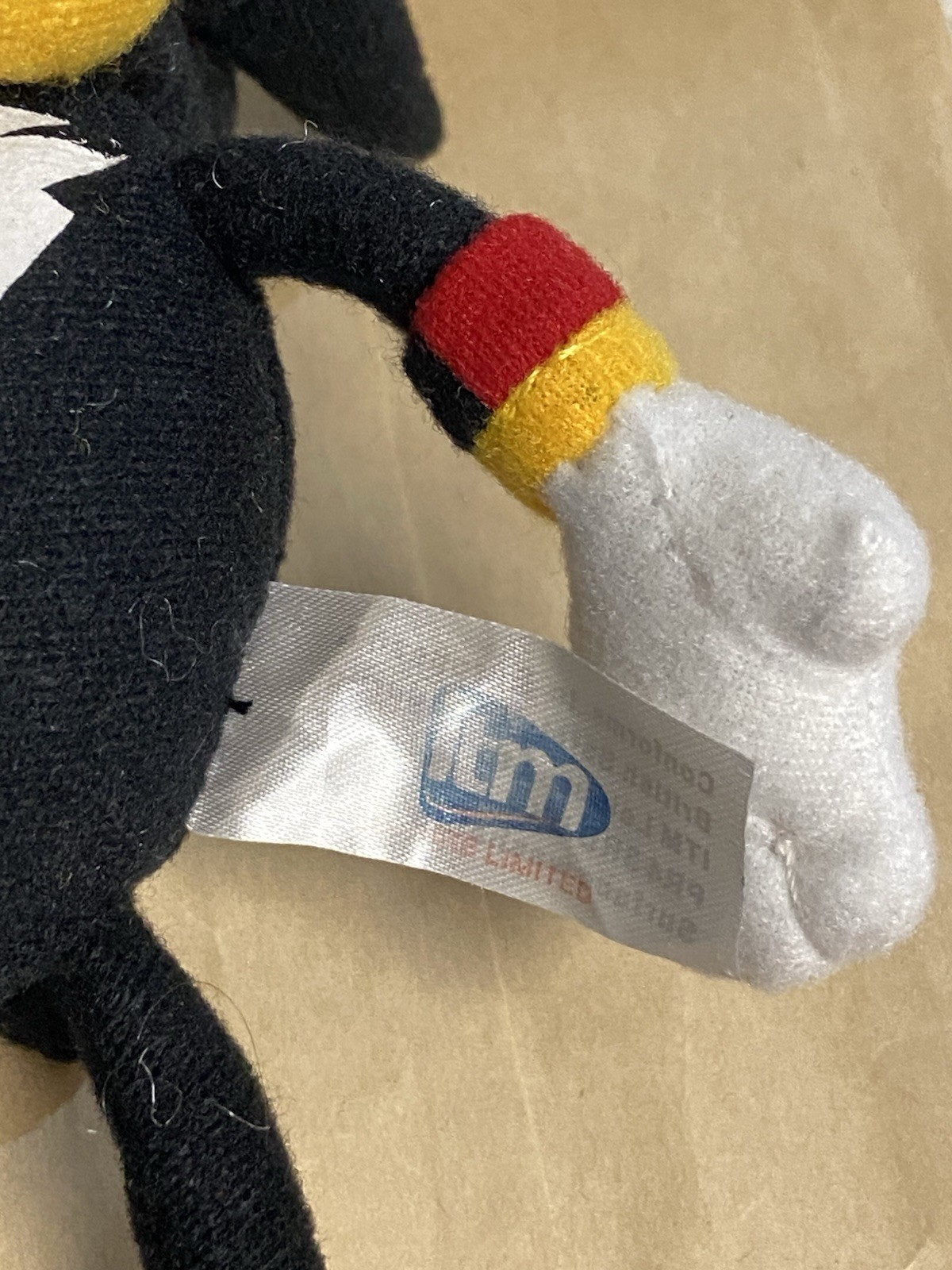 Sonic The Hedgehog Sonic X Shadow Plush Toy Gosh UK 10” Imperfect Used