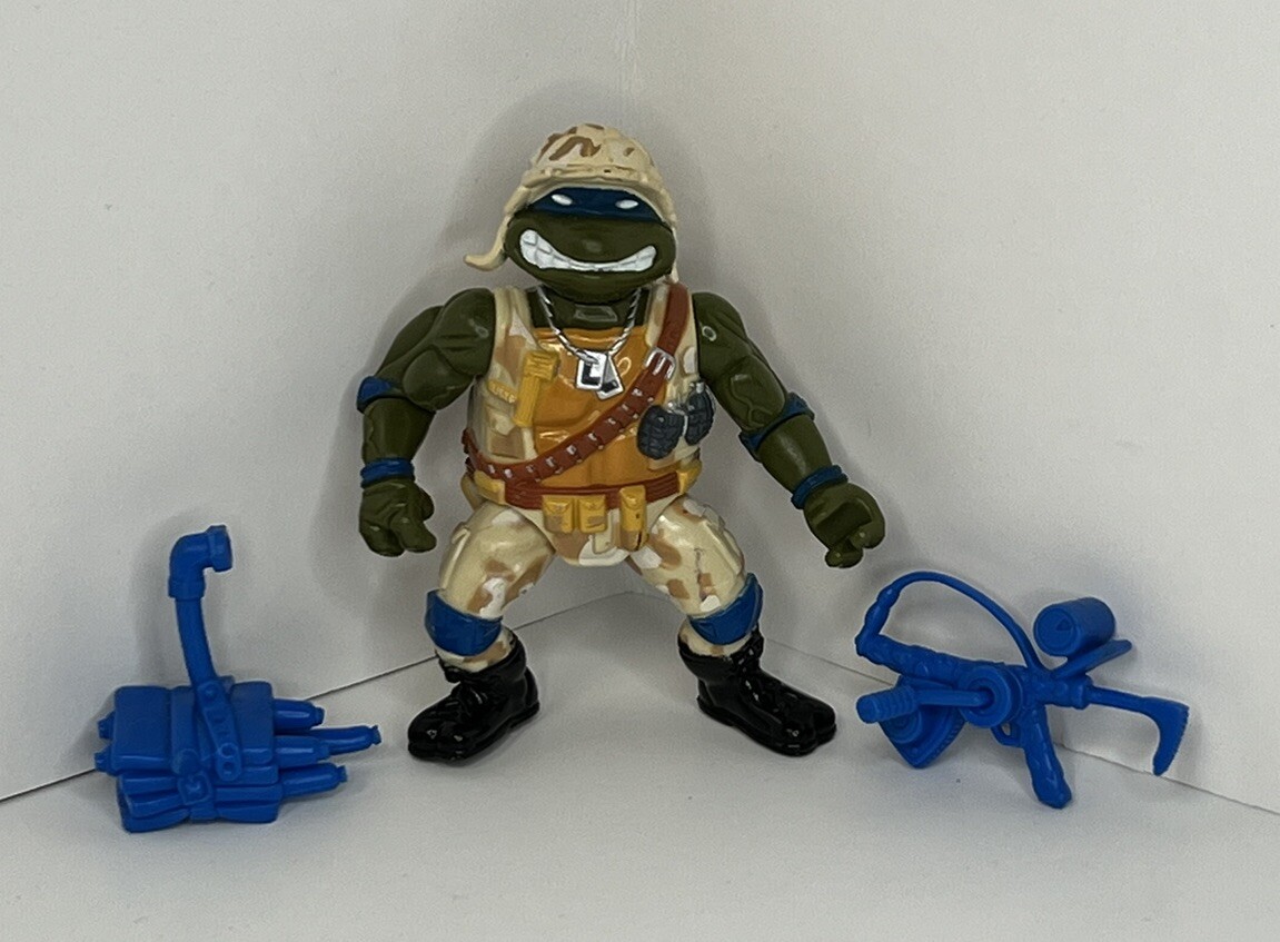 Vintage 1991 Playmates TMNT Lieutenant Leo Action Figure