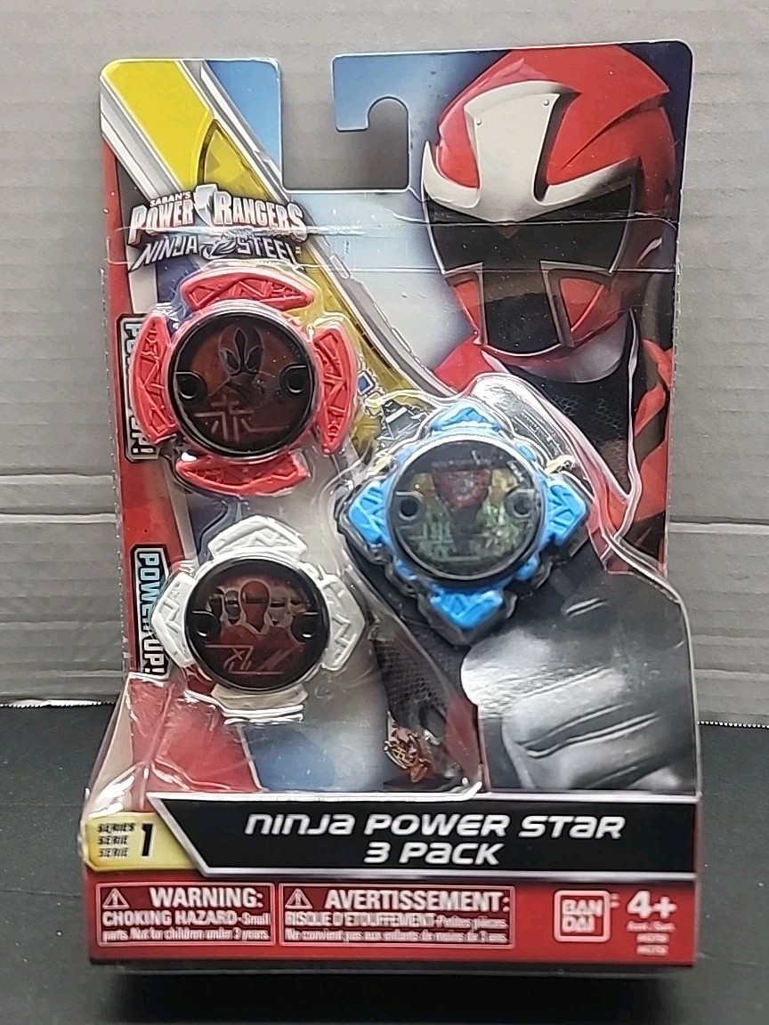 POWER RANGERS NINJA STEEL NINJA POWER STAR 3 PACK MYSTIC SAMURAI