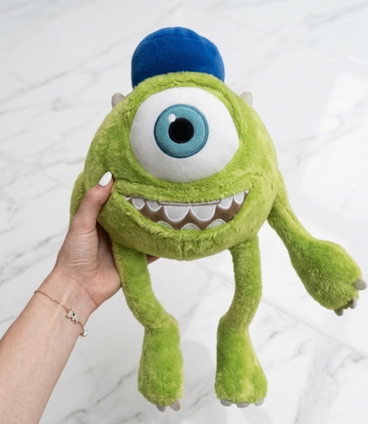 Disney Mike Wazowski Plush Toy Monsters Inc 30cm Soft Cushion Kids Gift Green