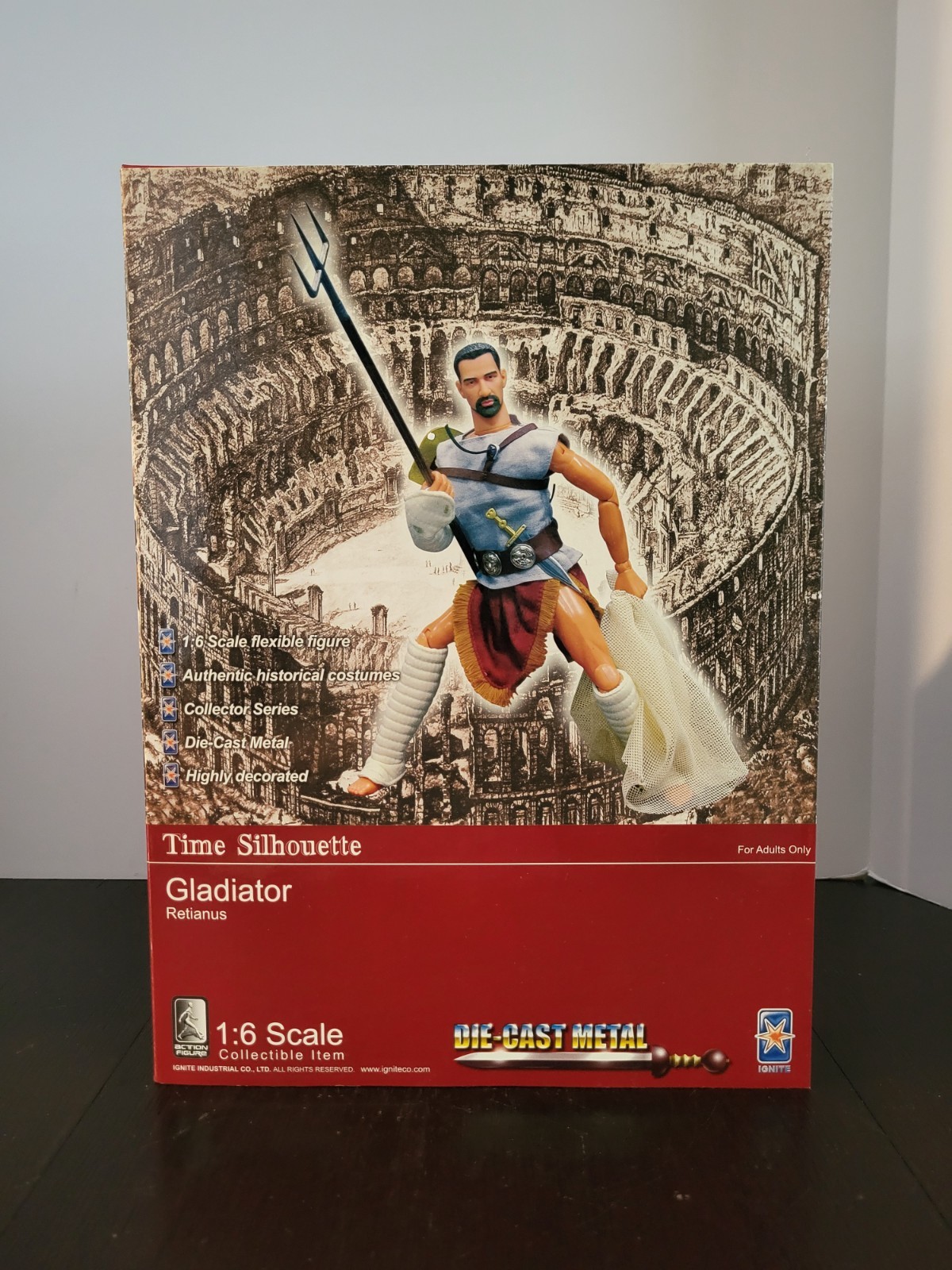 Gladiator Retianus IGNITE Action Figure Die Cast 1:6 12&Prime; MIB NEW