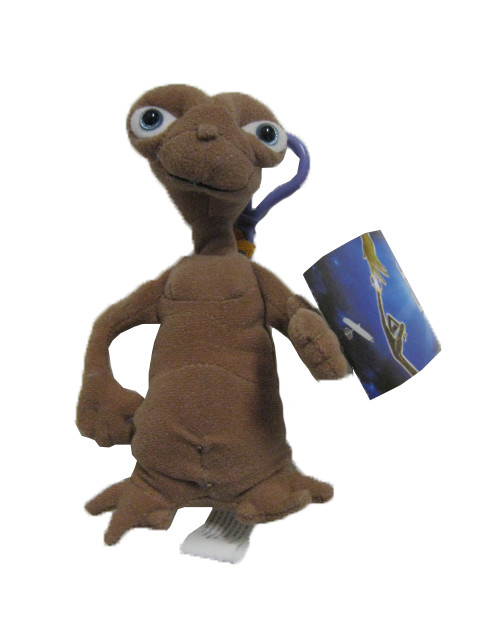 ** R@RE ** E.T. The Extra-Terrestrial 6&Prime; Plush Key-Chain Clip-On BRAND NEW