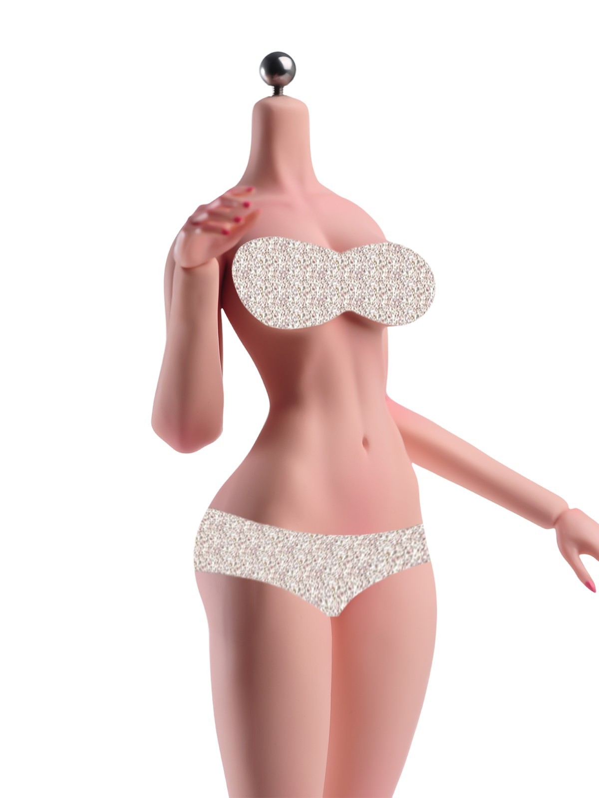 1/6 Flexible Normal MakeupLarge Breast Female Action Figure Body Detail Doll