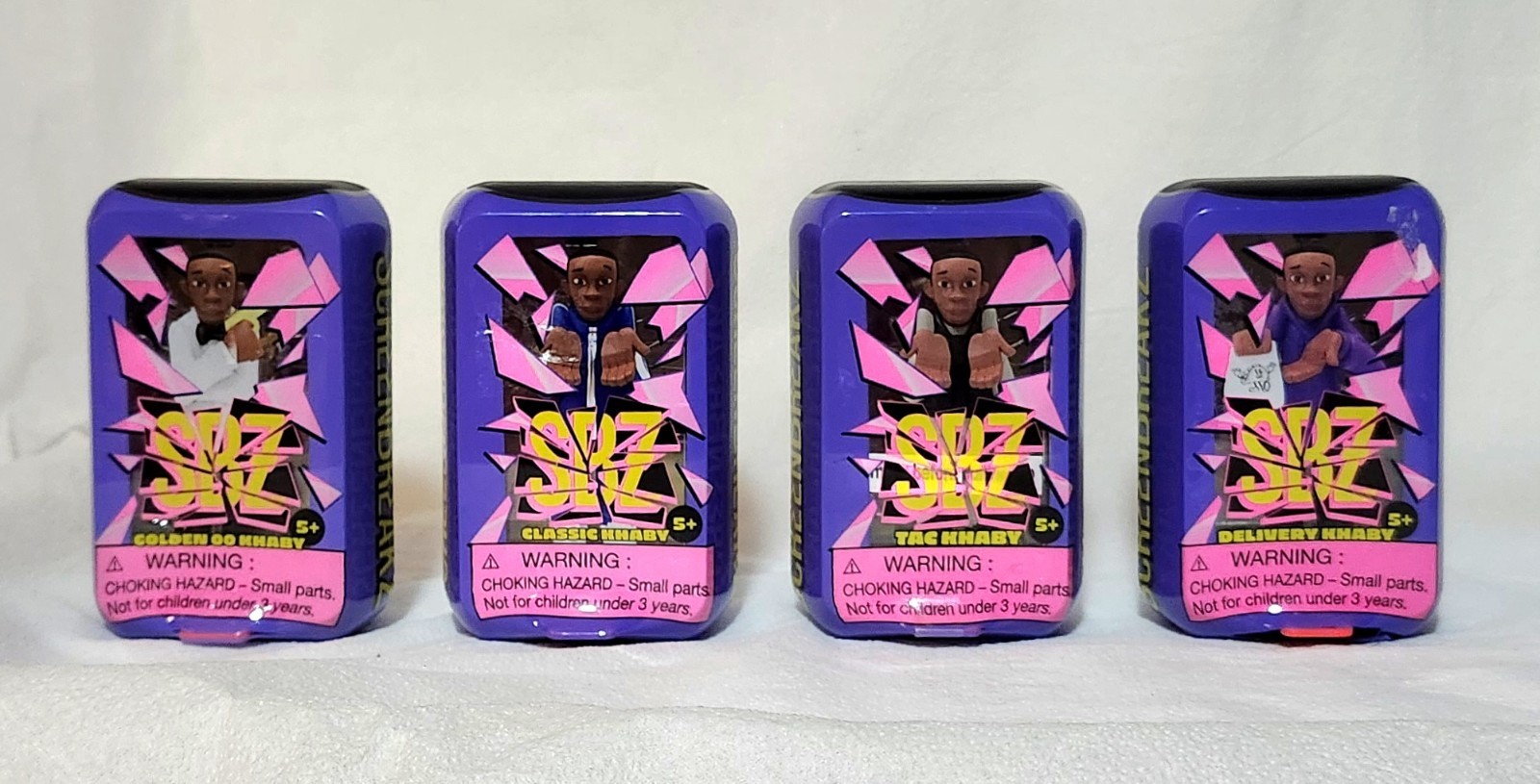 ScreenBreak Z KHABY-SET OF 4 Delivery, TAC, Classic, & Golden Go KHABY FIGURINES