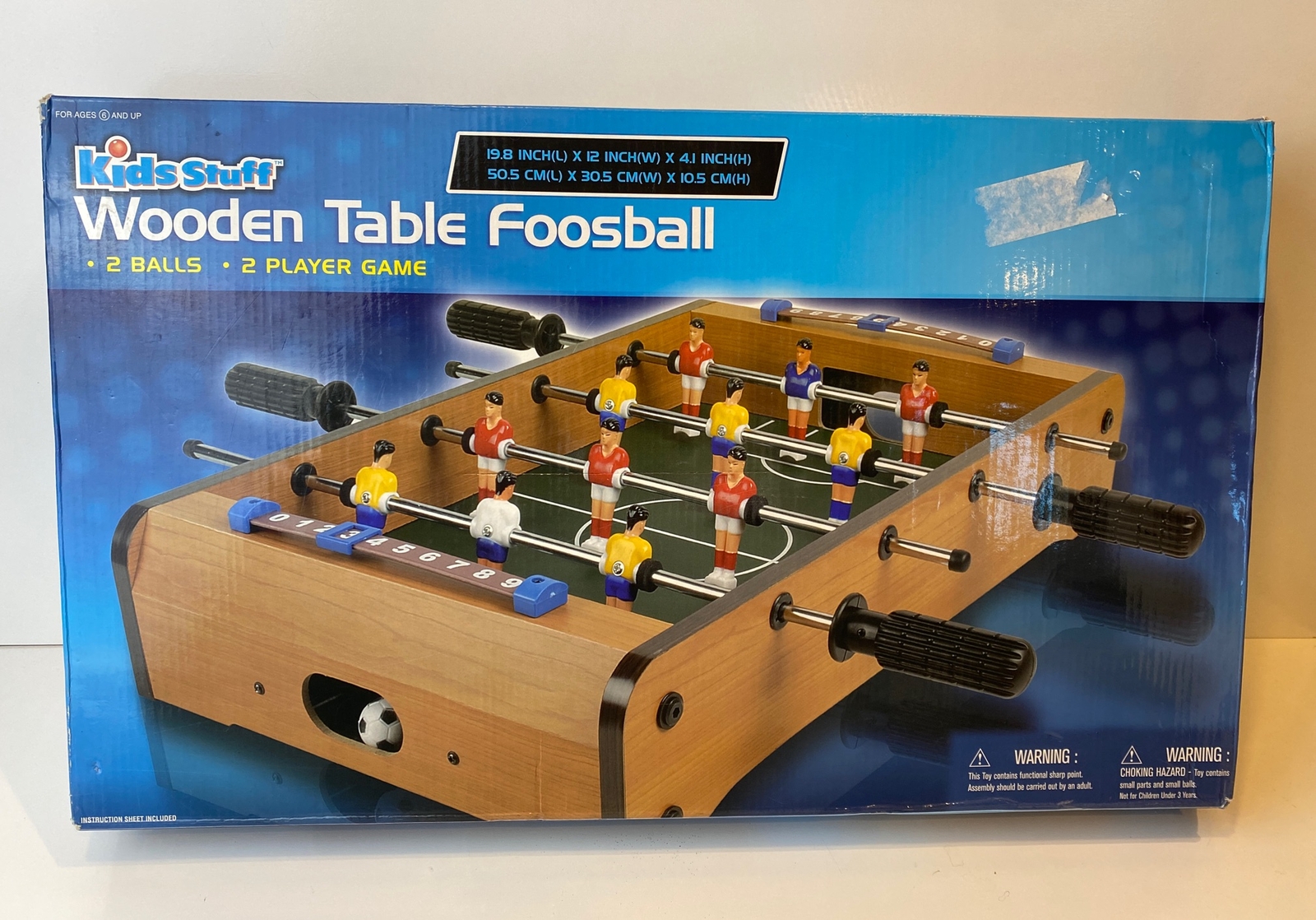 Tabletop Wooden Foosball Table Game By Kids Stuff – Brand New!