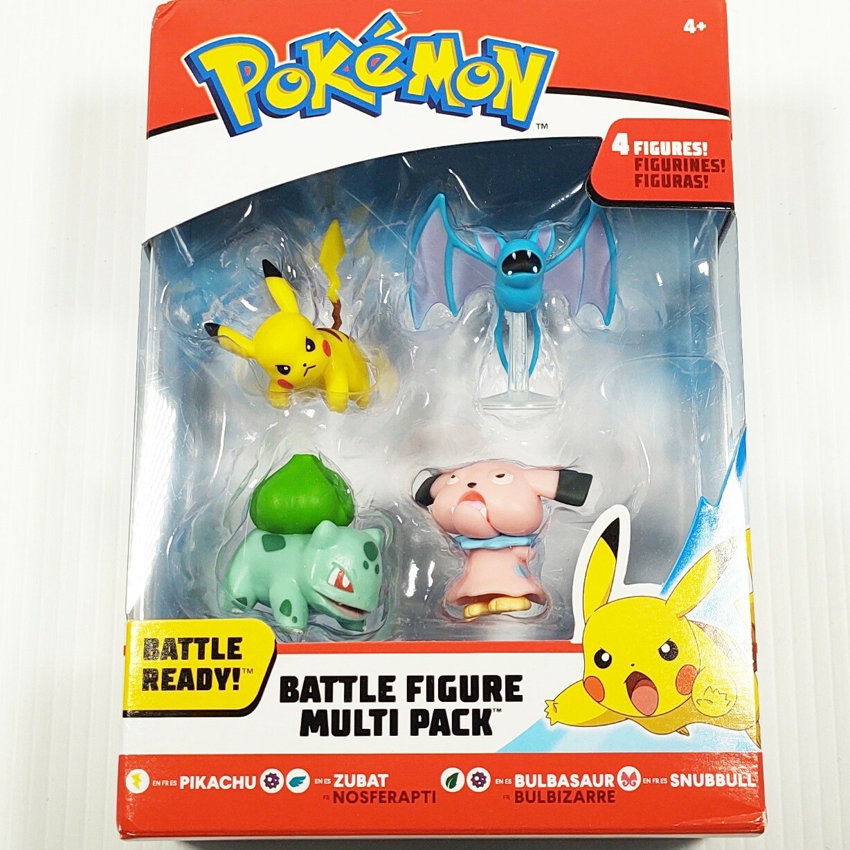 Pokémon Battle 4 Figure Multi Pack Pikachu Bulbasaur Snubbull & Zubat 2019 97851