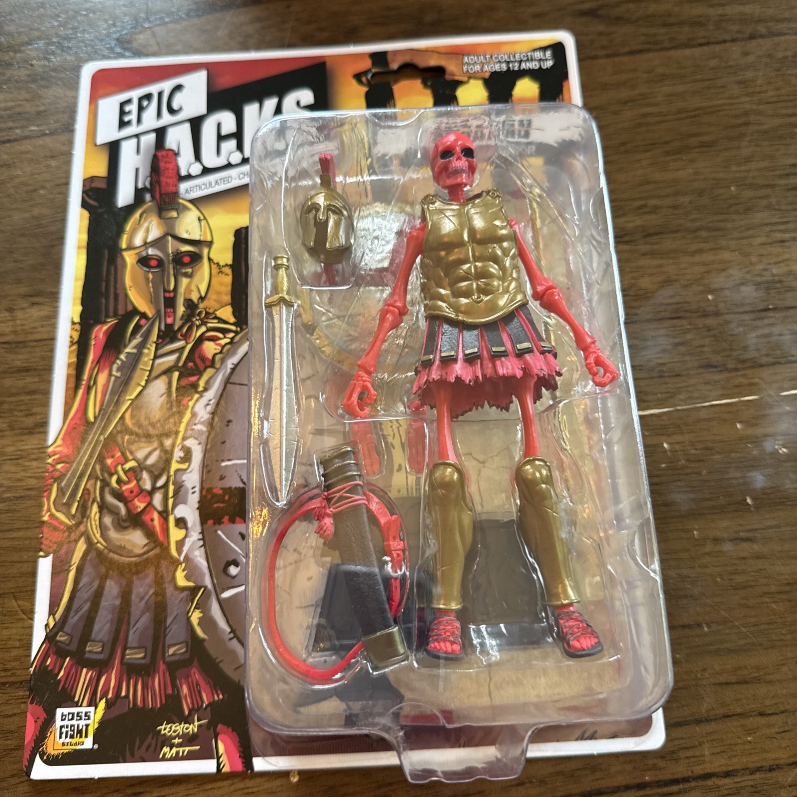 Boss Fight Studio Epic Hacks SPARTAN Ancient Warrior 6&Prime; Action Figure Skeleton