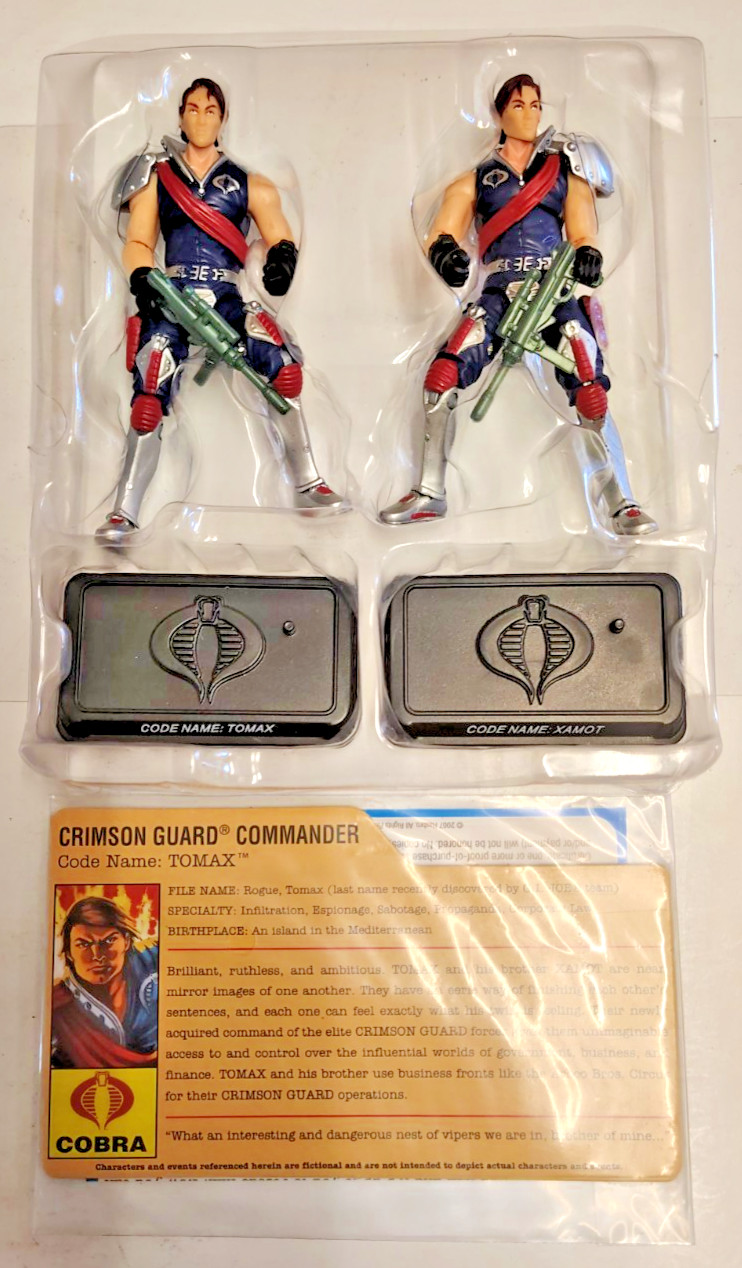 2007 GI Joe 25th Anniversary 3.75&Prime; TOMAX AND XAMOT Twins Hasbro New Loose.