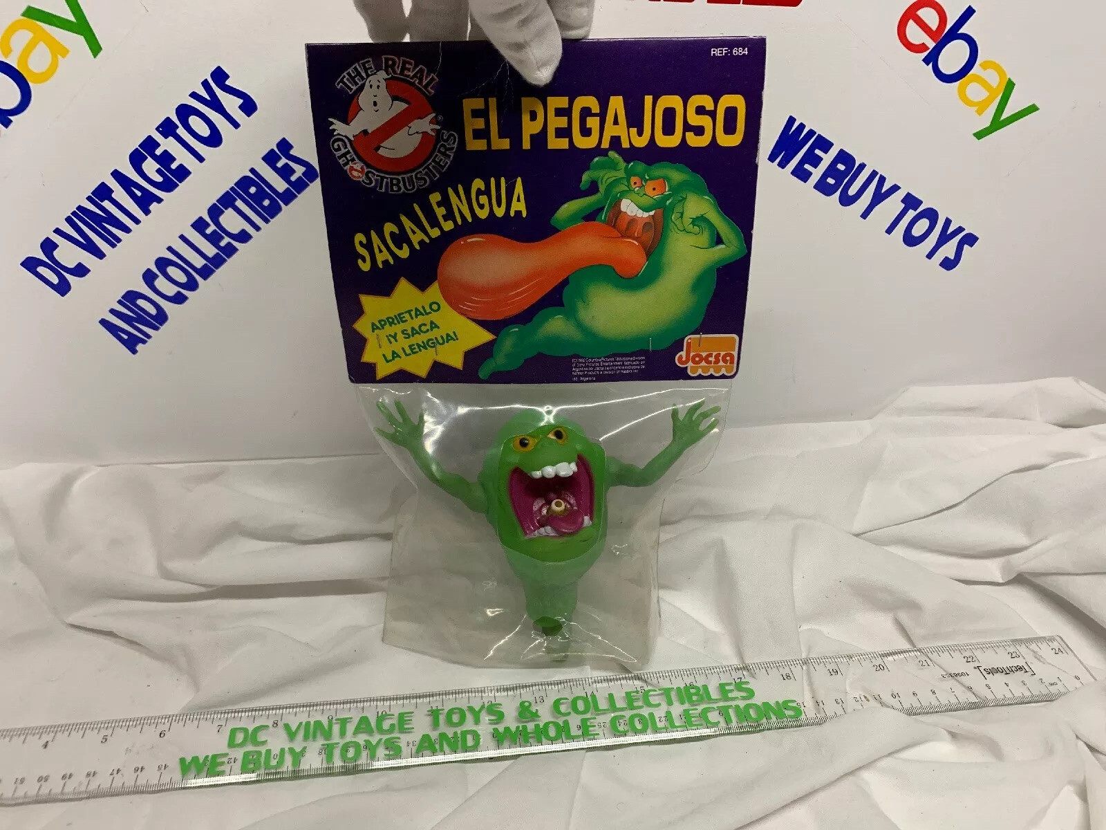 VINTAGE,JOCSA 1992 SLIMER,GREEN GHOST,THE REAL GHOSTBUSTERS,MOC,Argentina