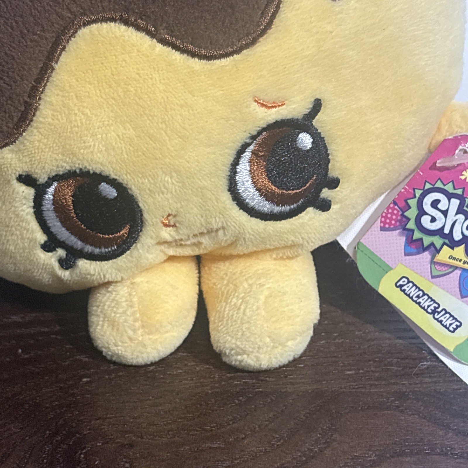Shopkins Pancake Jake Bean Plush Toy Soft 6&Prime; 2016 Girl Boy NWT Moose Enterprise