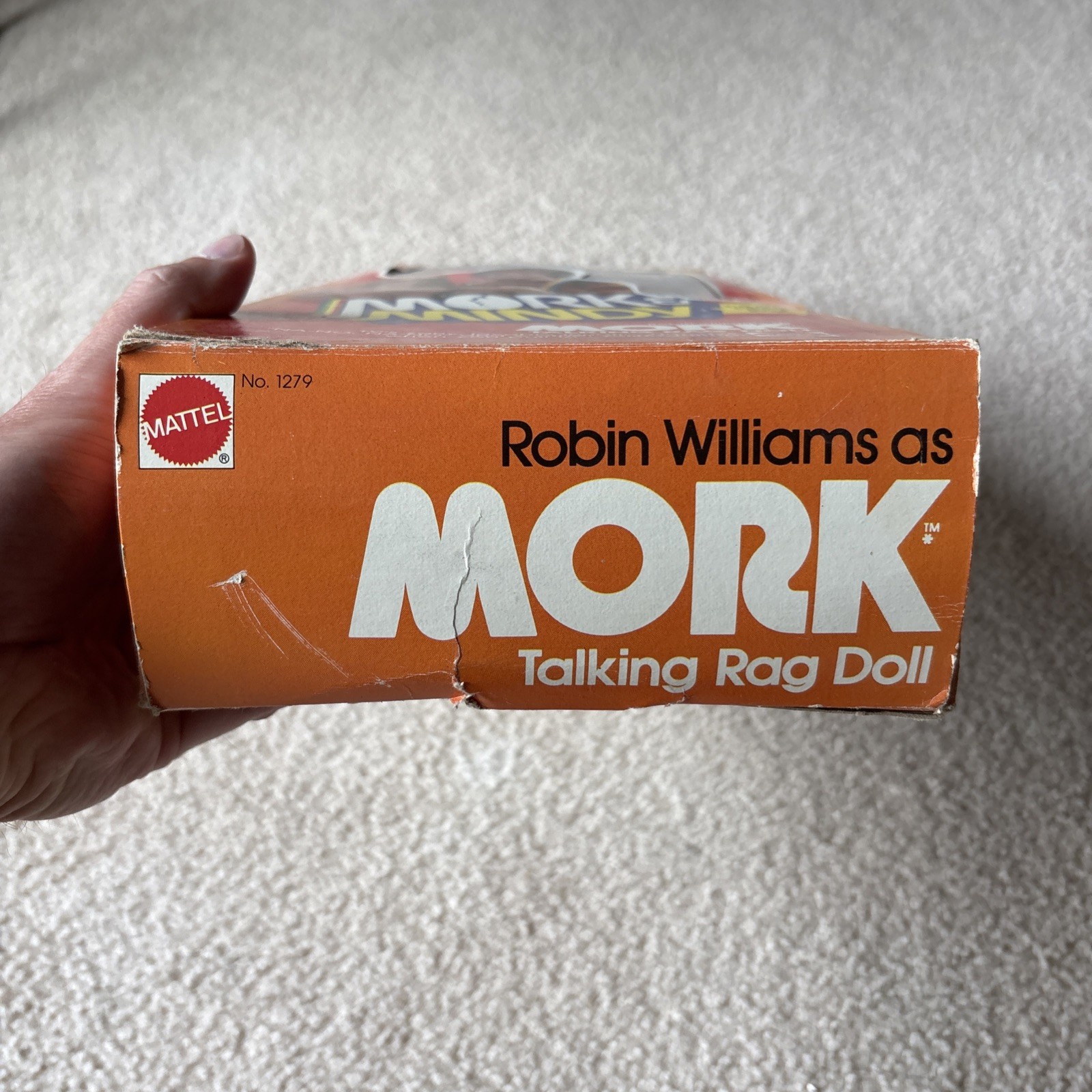 1979 Mork Talking Rag Doll – Robin Williams – Box – Mattel 1279 – Not Talking