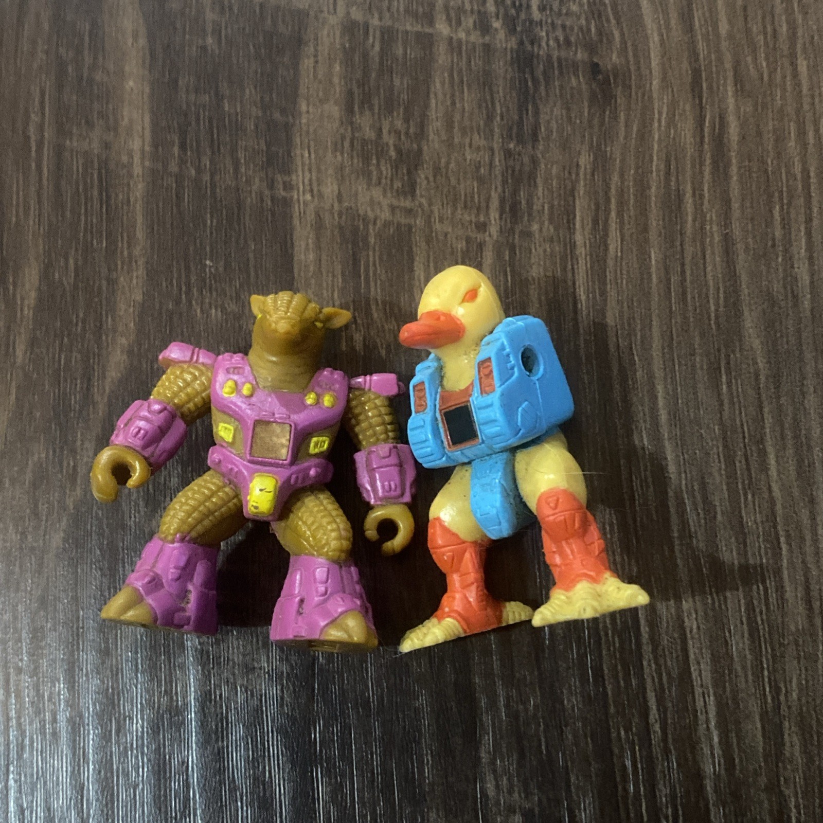 Battle Beasts Series 2 Armored Armadillo Ducks 2&Prime; Figures Takara 1987 Hasbro