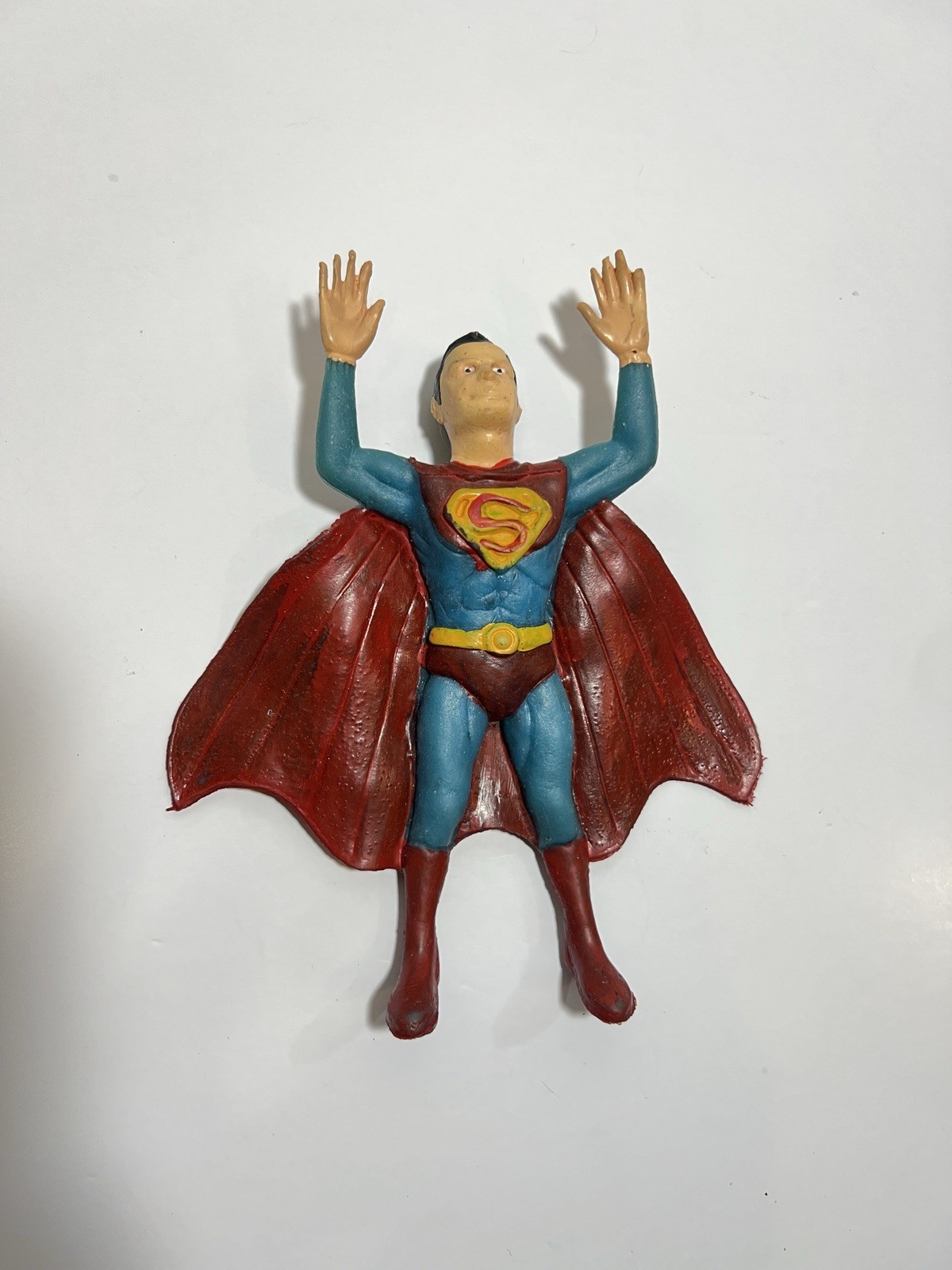 Vintage Superman 7&Prime; Rubber Jiggler Ben Cooper 70s KO Bootleg China DC Comics