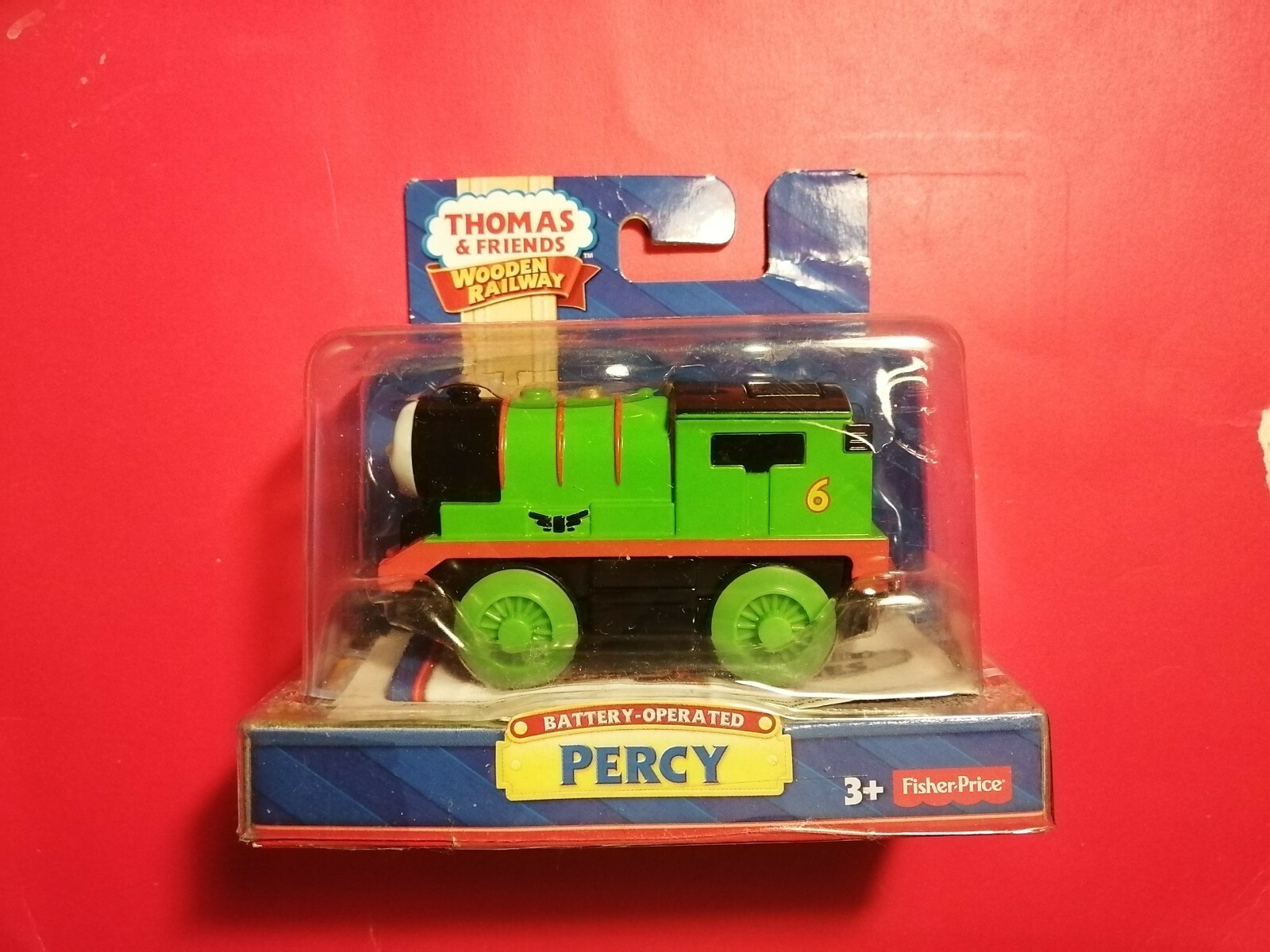 New in Box BATTERY OPERATED PERCY ~ THOMAS & FRIENDS WOODEN RAILWAY Y4423