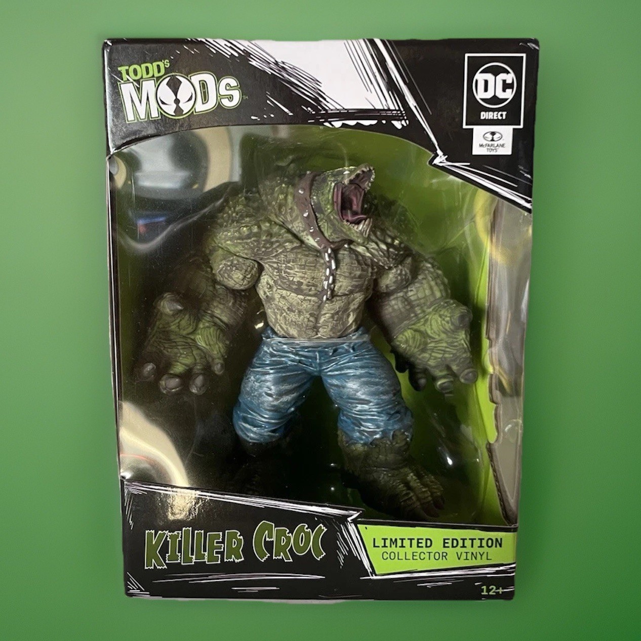 DC Direct Todd’s Mods Killer Croc Vinyl Figure 4.5&Prime; Scale Posed Figure NEW